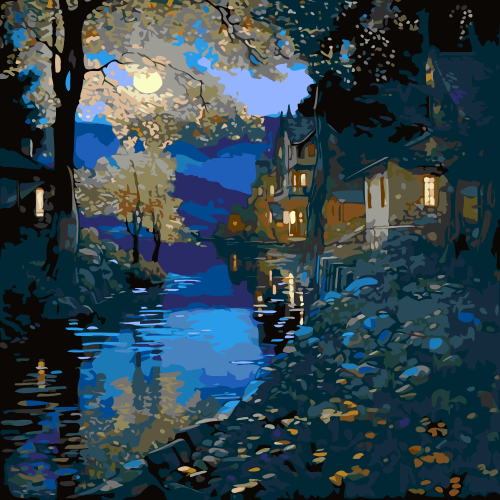 Moonlit Stream