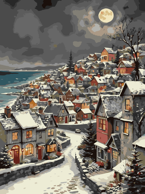 Cozy Winter Town Glow