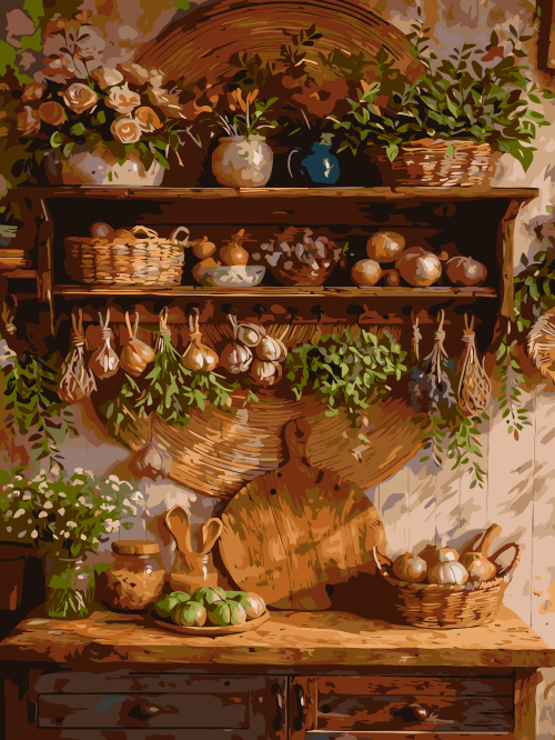 Cozy Kitchen Shelf