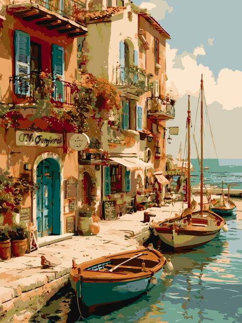 Sunny Seaside Alley
