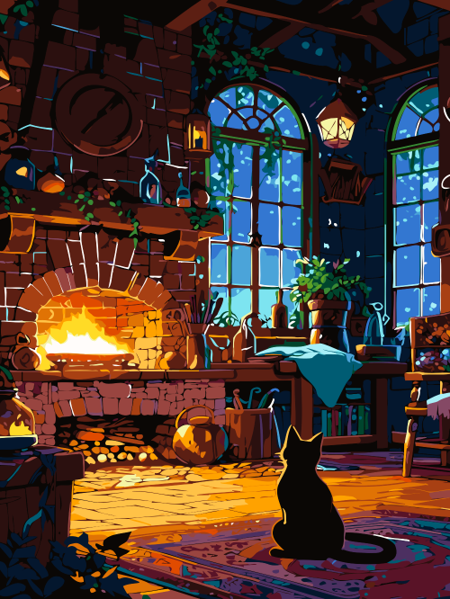 Warm Fireplace